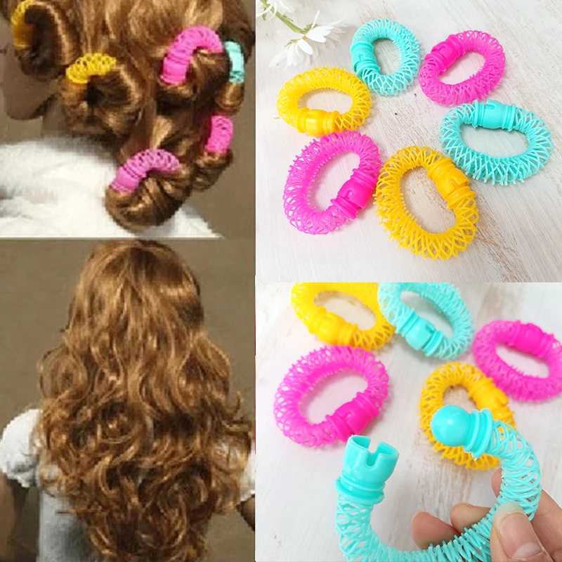 

Sdotter Plastic Bendy Soft Curler Spiral Curls Rollers DIY Hair Styling Tools Hair Styling Curling Hair Roller Hairdressing