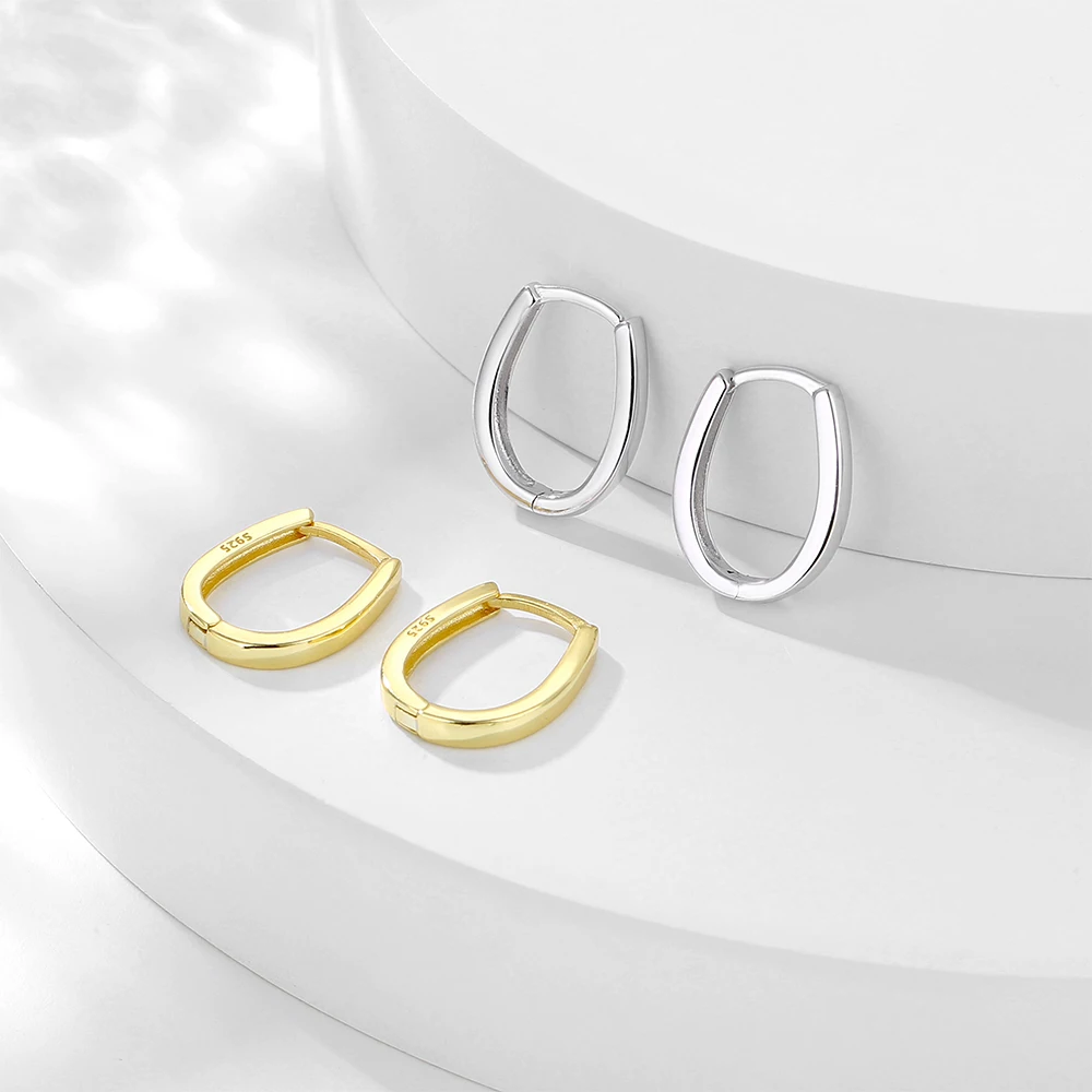 Модные женские серьги RYJU из стерлингового серебра 925 пробы с геометрическим