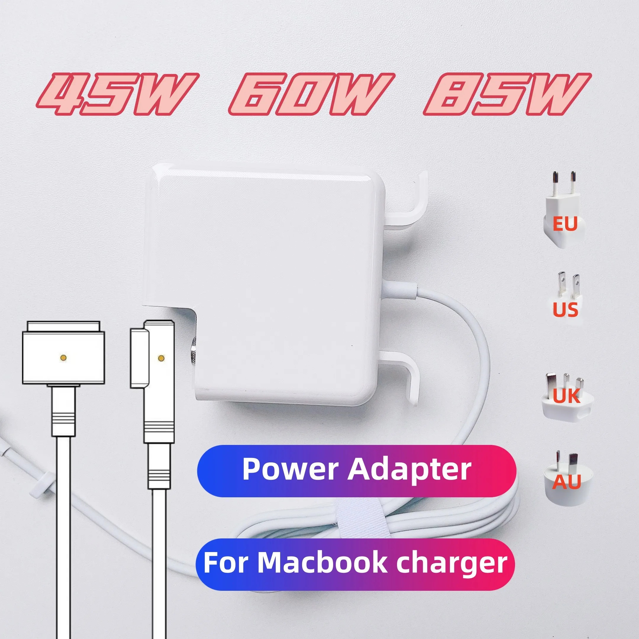 

New A1278 A1286 A1398 A1502 A1369 A1466 Power Adapter For Macbook Air Pro 45W 60W 85W Magsaf* 2 1 Magnetic Power Adapter Charger