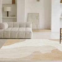 japanese minimalist art carpet cream wabi sabi style bedroom cloakroom large area decorative rug bathroom non slip mat