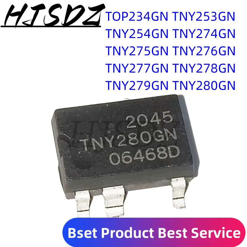 TNY280GN TOP234GN TNY253GN TNY254GN TNY274GN TNY275GN TNY276GN TNY277GN TNY278GN TNY279GN SOP-7, 10 деталей