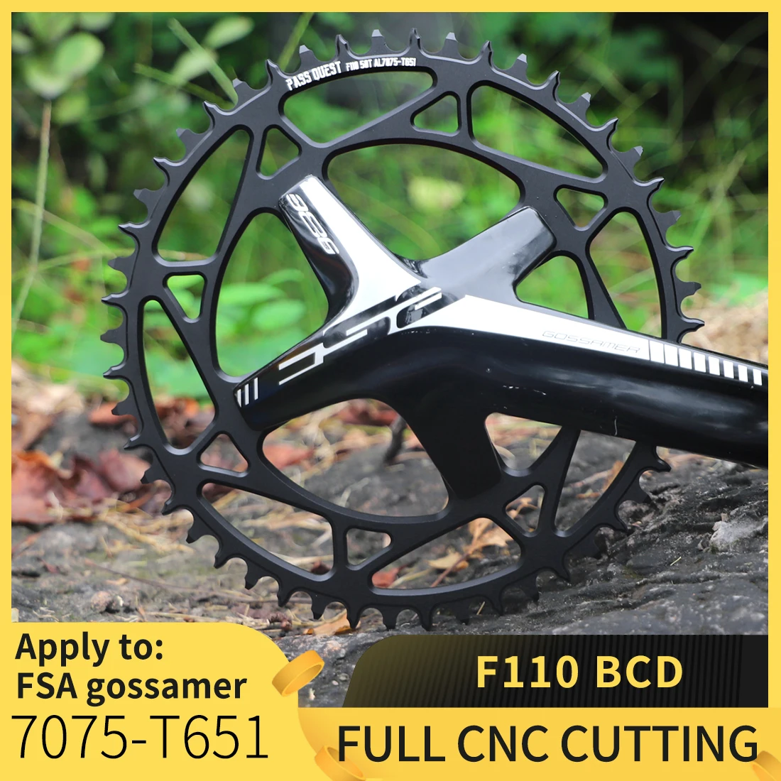 

PASS QUEST F110BCD round road bike narrow and wide sprocket 36T-52T suitable for FSA gossamer sprocket bicycle parts