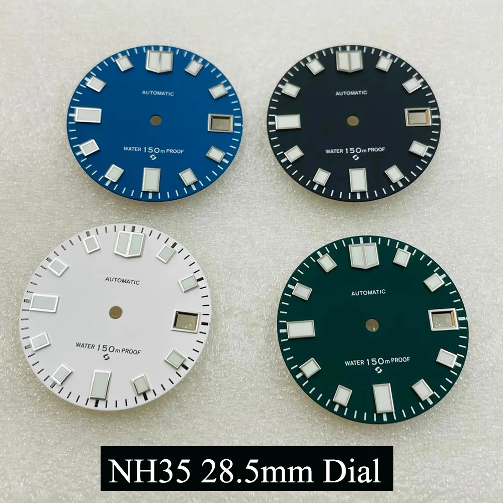 

NH35/NH36 Movement Dial Diameter 28.5MM, Japan 3C Strong Light Source Seiko Diving Watch Modified Parts