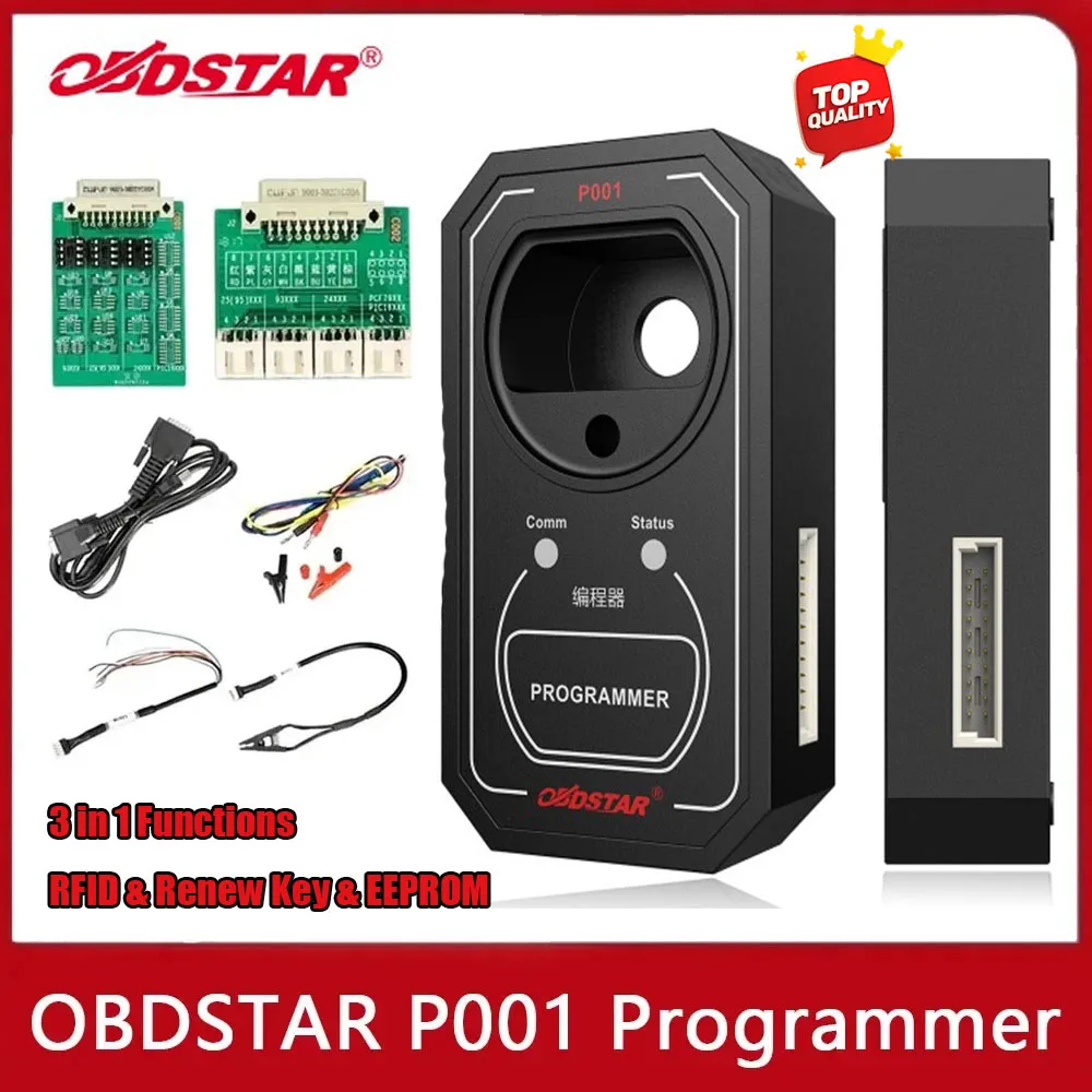 

Программатор OBDSTAR P001, RFID-ремонт ключей и функции EEPROM 3 в 1, работа с X300 DP Master для VW/AUDI/SKODA/SEAT/BMW/Kia/Hyundai +
