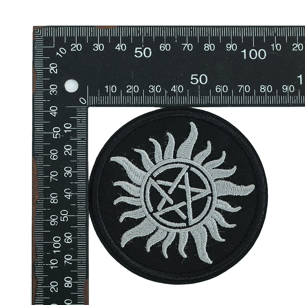 2 шт. энергия гадания пентаграмма солнце бог круглый значок вышивка аппликация