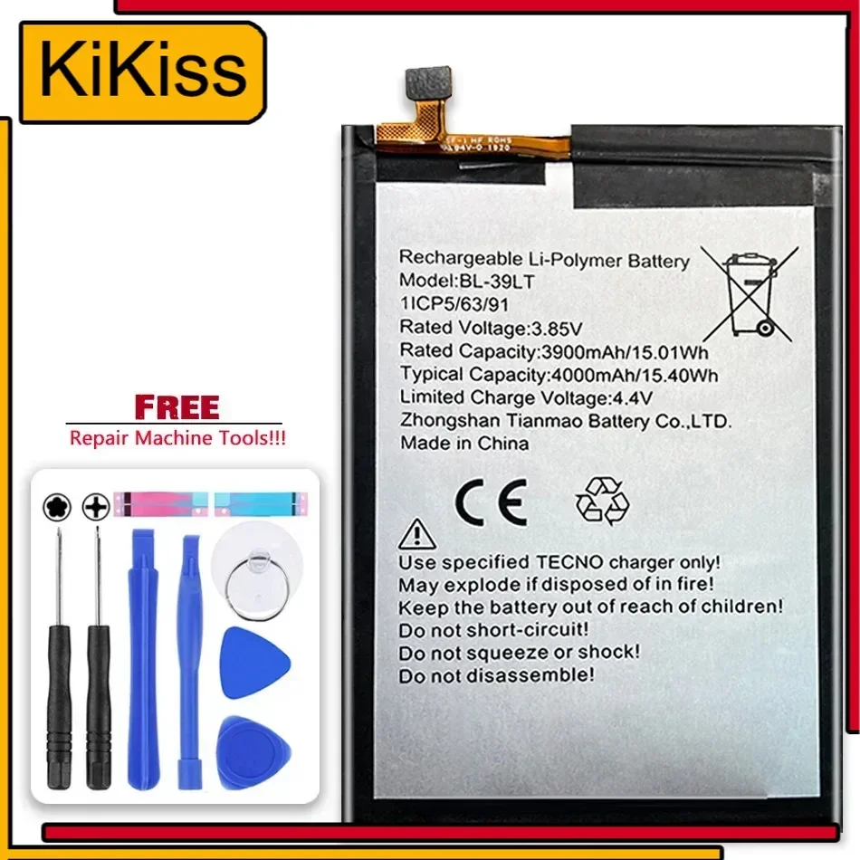 Аккумулятор BL-39LT 4000 мАч для Tecno Camon 12 Camon12 CC7 Spark 4 KC2 Spark4