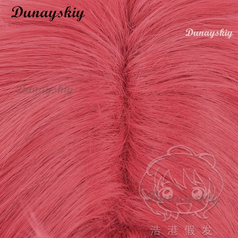 Парик для косплея одудан Цзинь Enjoji из аниме одувандан красные короткие волосы