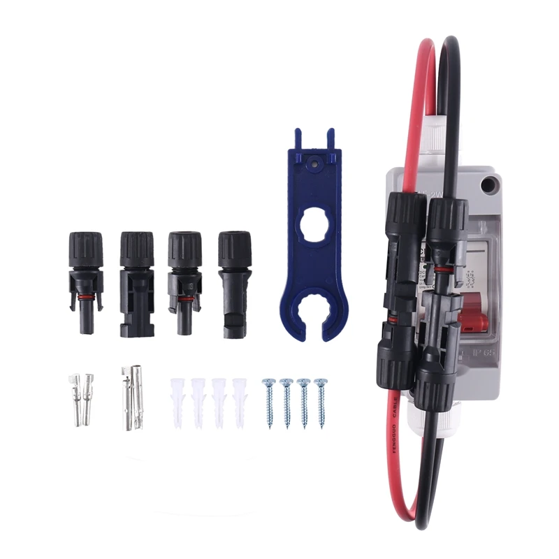 

1Set 32A PV Photovoltaic DC Isolation Switch 500V Outdoor Waterproof Solar Combiner Box