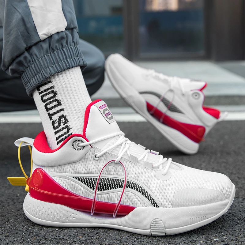 2022 New Basketball Shoes Women Breathable Training Sneakers Non Slip Men Basketball Sneakers Shock-Absorbant Outdoor Trainers