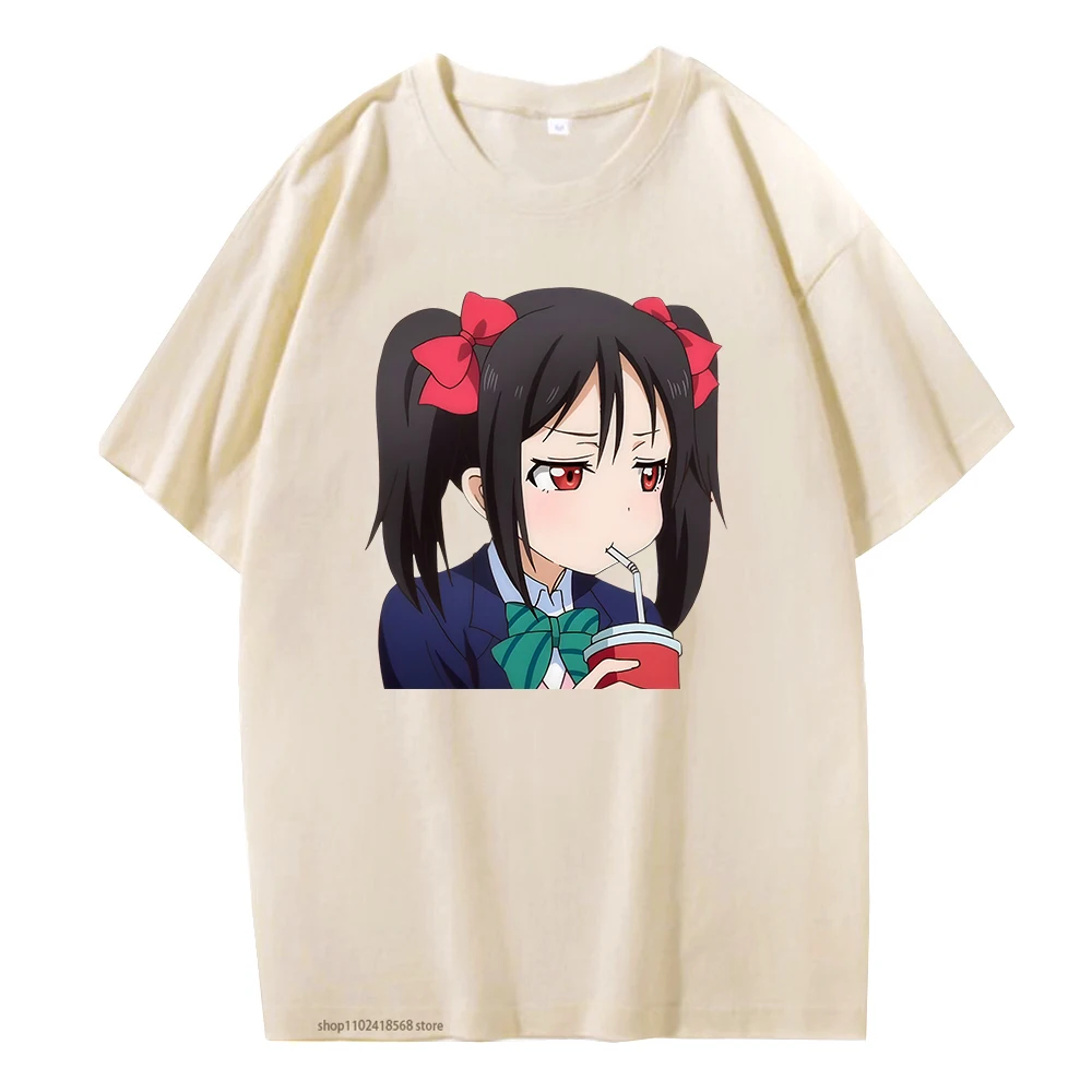 

Hot Anime LoveLive! School Idol Print Summer Men's O-Neck T-shirt Casual Cotton Short Sleeve Pullover Fashion Trend Men Clothing