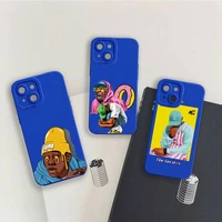 tyler the creator call me if you get lost phone case for iphone 13 12 11 pro max mini x xs xr 7 8 plus silicone klein blue