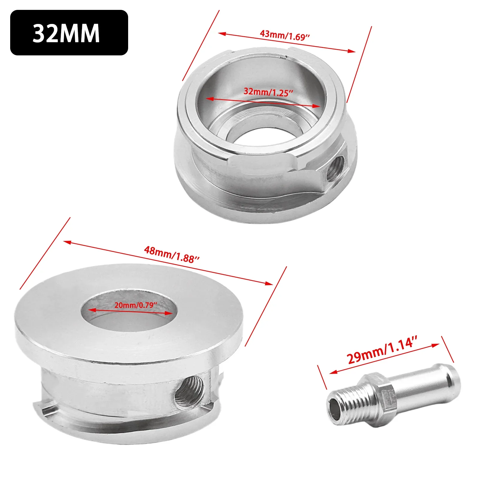 

Новый алюминиевый 41 мм или 32 мм автомобильный серебряный шейка заливной горловины радиатора ID заготовка приварной шланг радиатора соединитель заливной горловины фланцевый адаптер