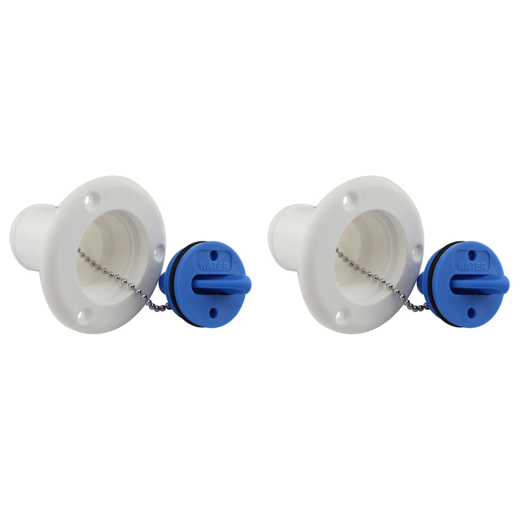 

2 шт. крышка резервуара для воды, аксессуары для водозаборника RV, пластиковый водяной выход 38 мм, детали для RV