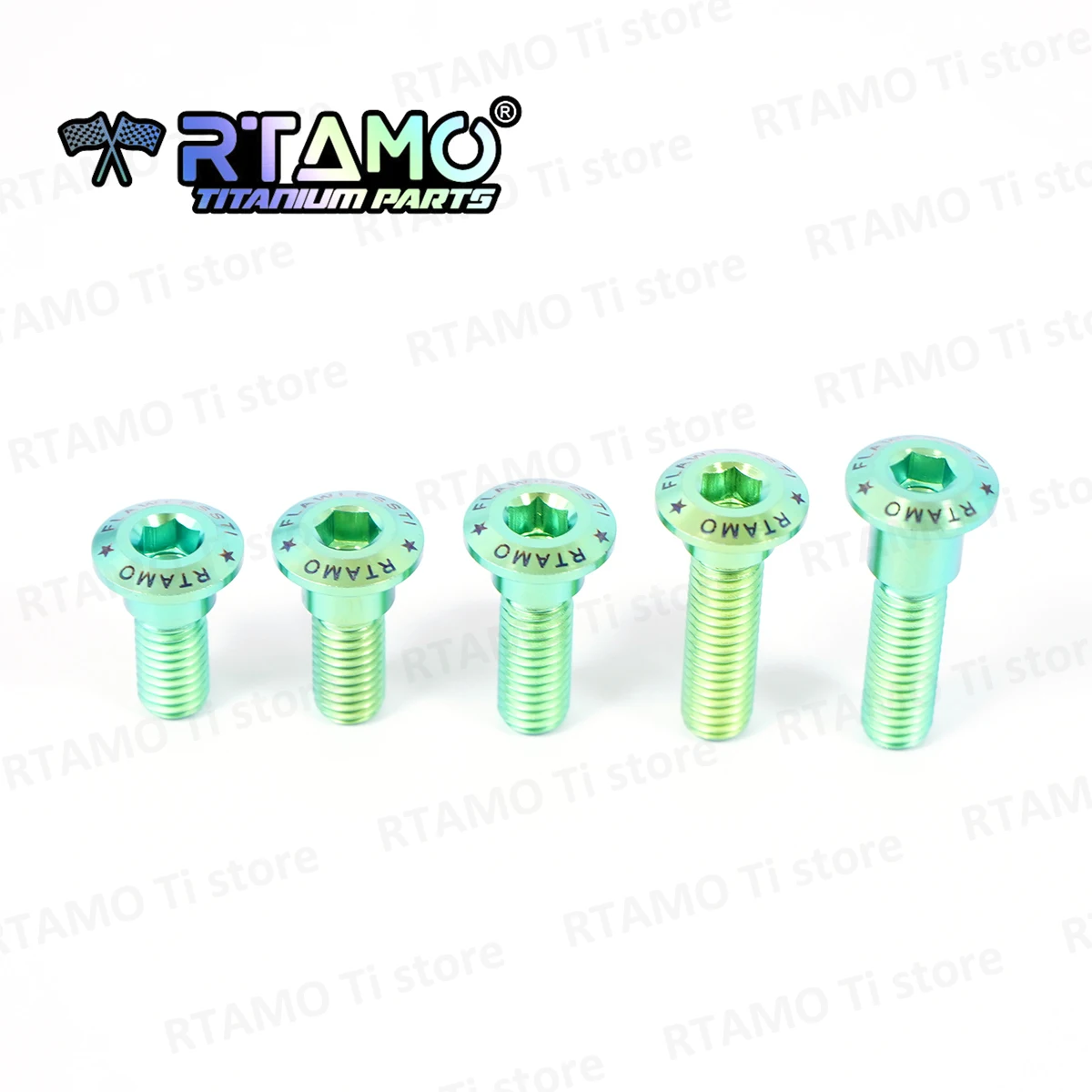 

RTAMO Титановые болты M8X20/22/25/30/33, винты для дискового тормоза, ступенчатые шестигранные винты для Xmax 300 Forza 350 Ninja 400 ZX6R ZX4RR