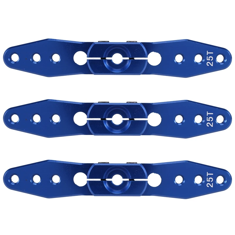 

3 шт. алюминиевый рулевой сервогудок 25T для 1/8 1/10 RC автомобиль Лодка обновленная деталь