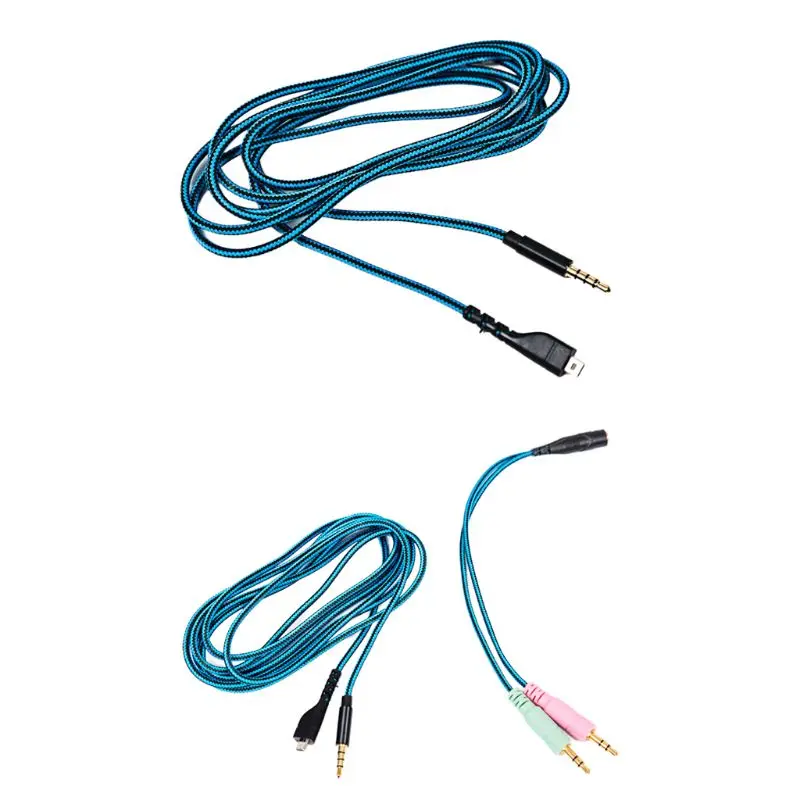 

Earphone Cable Line Connection Compatible with Arctis 3 5 7 Headset Wire 200cm Cable Length Spare Parts