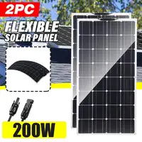 100W/200W/400W 18V Flexible Solar Panel Bendable Waterproof Monocrystalline Best Solar Panel China For RV Boat Power Bank