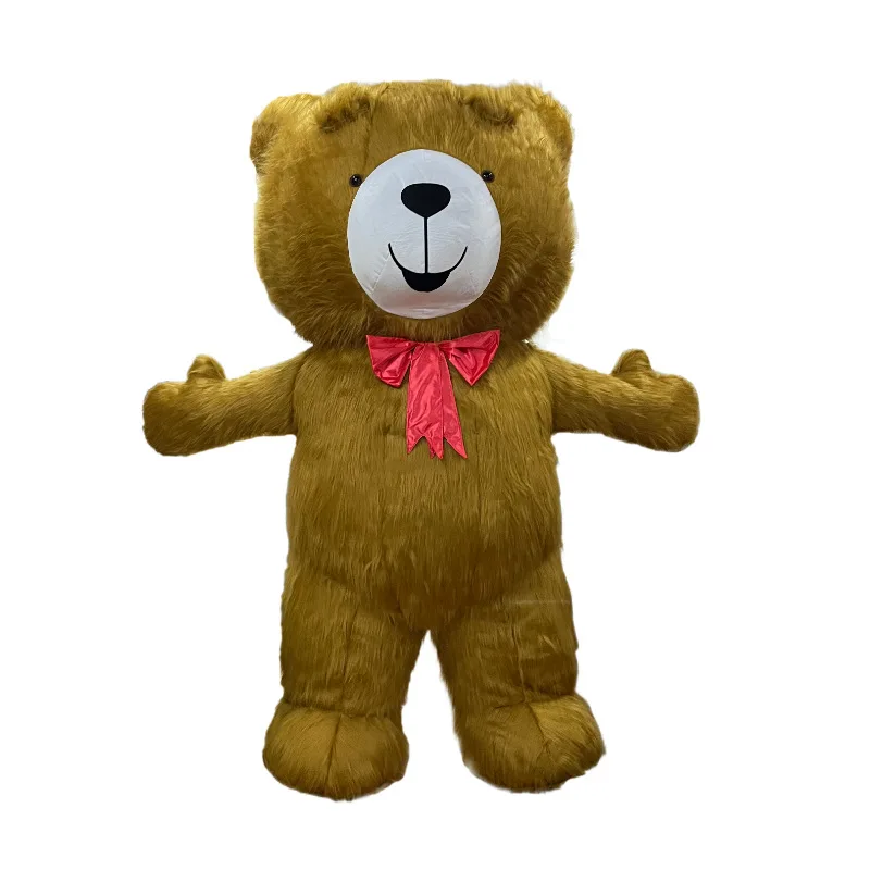 Надувной костюм с изображением медведя Марты коричневого