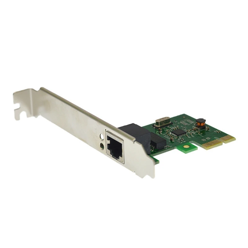 1 PC 1000Mbps Gigabit Ethernet Adapter PCI-E Network Card Green 10/100/1000M RJ-45 RJ45 LAN Adapter Converter Network Controller