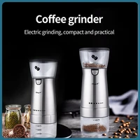 portable electric coffee grinder usb rechargeable cordless professional ceramic coffee bean grinding mill machine mini kitchen