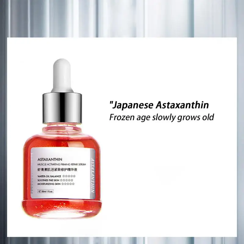 Astaxanthin Face Serum Stock Refill Moisturizing Fullerene Essence Anti-aging Anti-wrinkle Firming Skin Repair Face Cosmetics