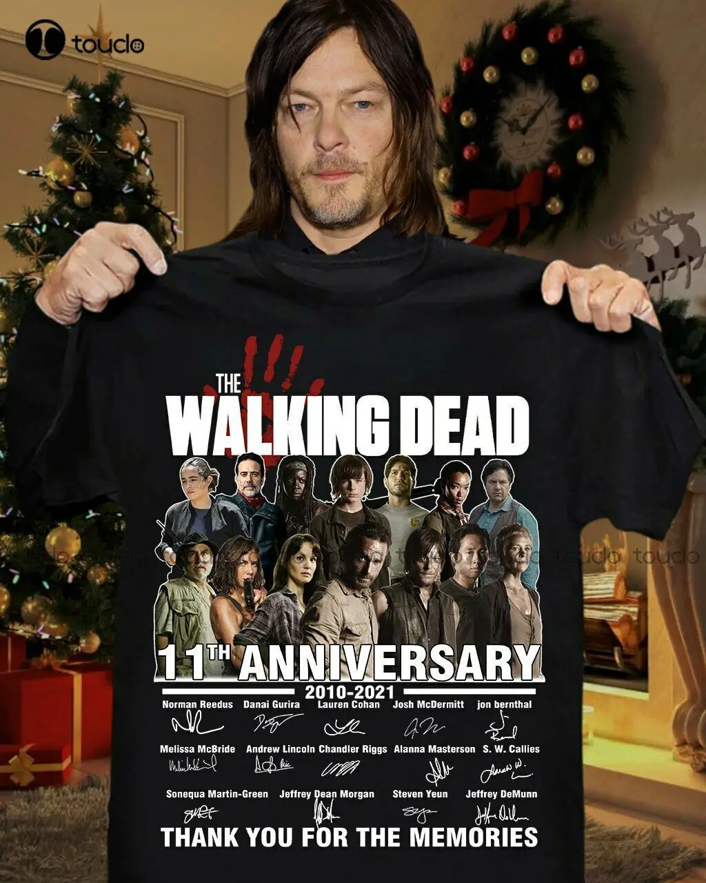 

New The Walking Dead 11Th Anniversary 2010-2021 Movie Film Tee Shirt Men'S T-Shirts