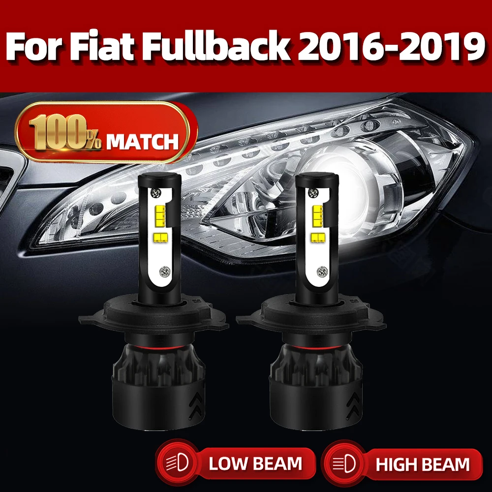 

120W H4 Led Canbus 4Sides Car Headlight Bulbs CSP Chip Car Light 20000LM Turbo Lamp For Fiat Fullback 2016 2017 2018 2019