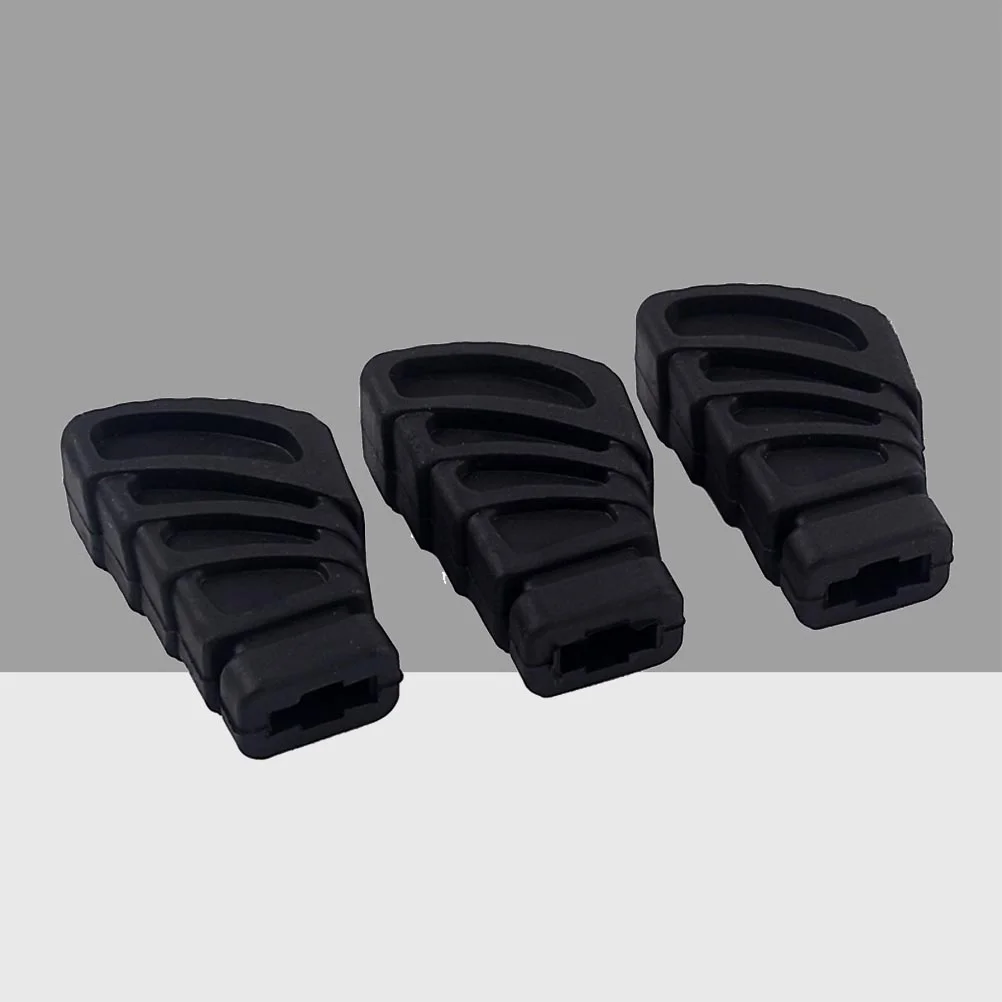 

3pcs Drum Rubber Feet for Drum Cymbal Stand Rack Bracket Percussion Parts L Size WC10 (Black)
