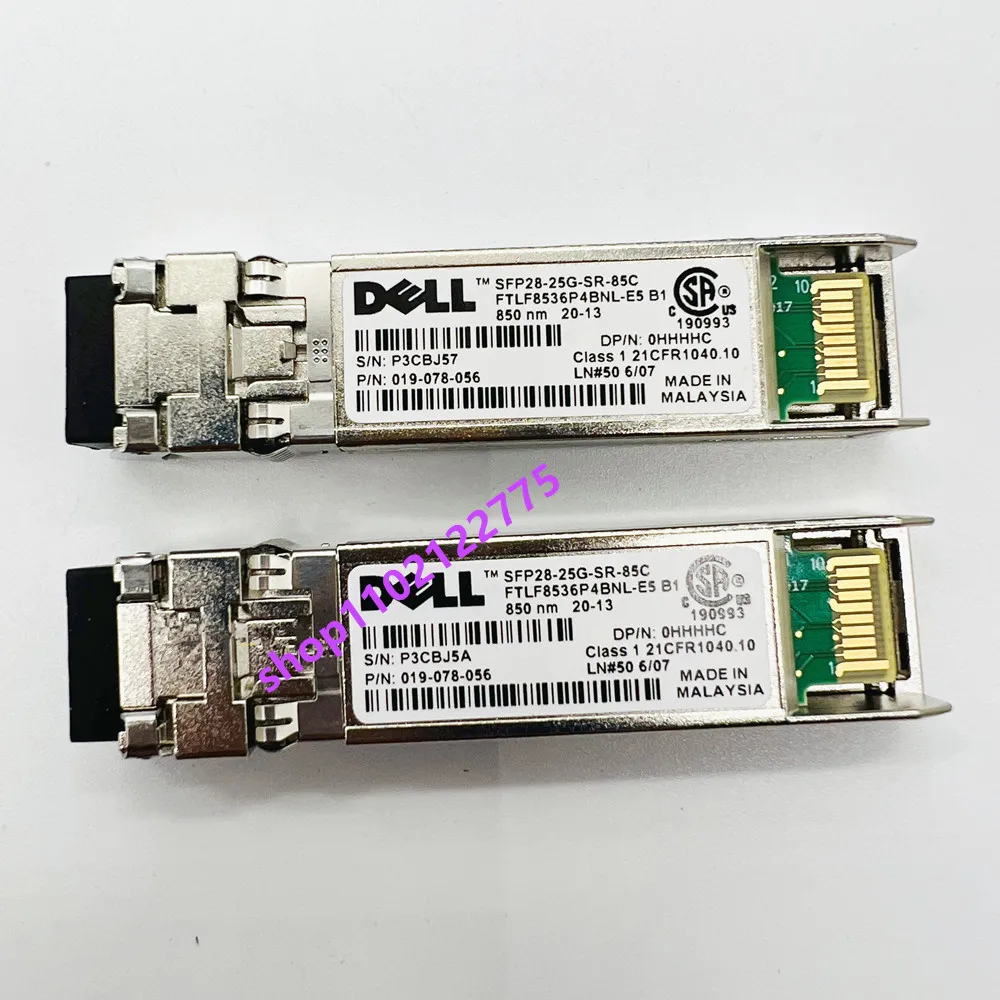 Dell SFP28-25G-SR-85C FTLF8536P4BNL-E5 B1 0HHHHC 019-078-056  850NM  25G Multimode Dual Fiber Transceiver Module dell 25g sfp+