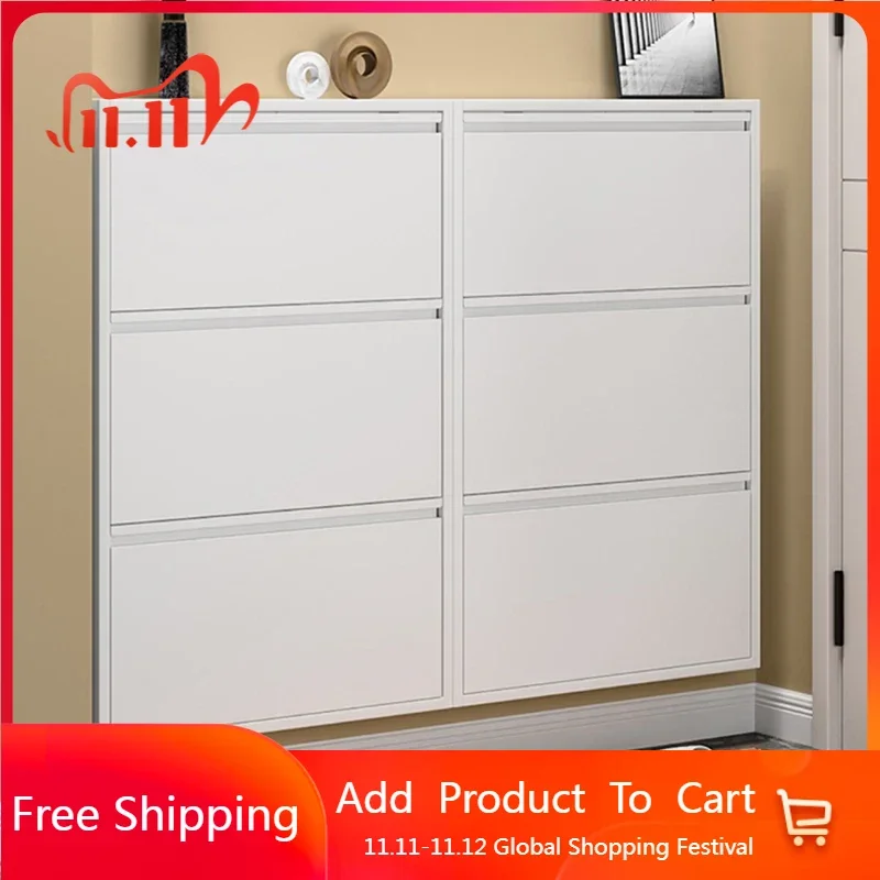 

Space Saving Shoe Rack Shoe Cabinets Storage Home Shelf File Ultra Thin Shoe Cabinets Schoenenrek Entrance Hall Furniture DX50GZ