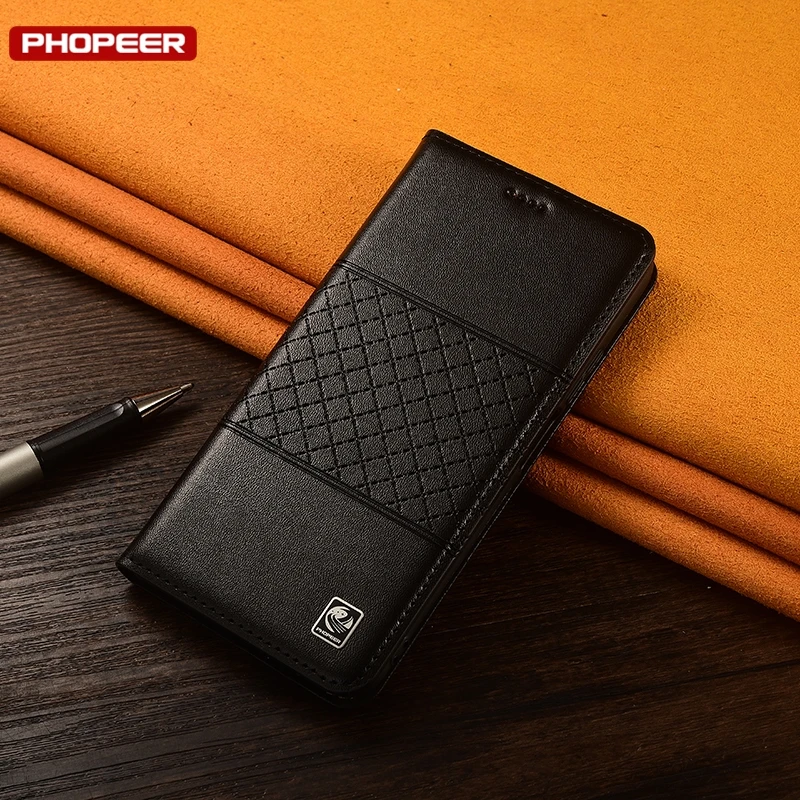 Флип-чехол из натуральной кожи в стиле ретро