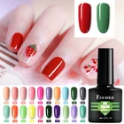 Гель-лак для ногтей 8 мл красный зеленый Цветной Гель-лак для ногтей отмачиваемый УФ светодиодный Гель-лак с полным покрытием лак для ногтей