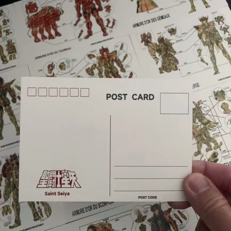 Карты для сбора персонажей Saint Seiya. Набор из 12 открыток. Рыцари зодиака. Схема разборки и сборки золотой ткани. (art.: 3920d28cb39fb) - 3920d28cb39fb