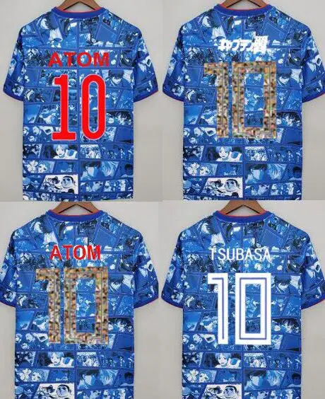 

Maillots de Foot 2021 2022 Captain Tsubasa Japan 21 22 Jerseys Camisetas Futbol Oliver Atom Edition version Shirts kids adult