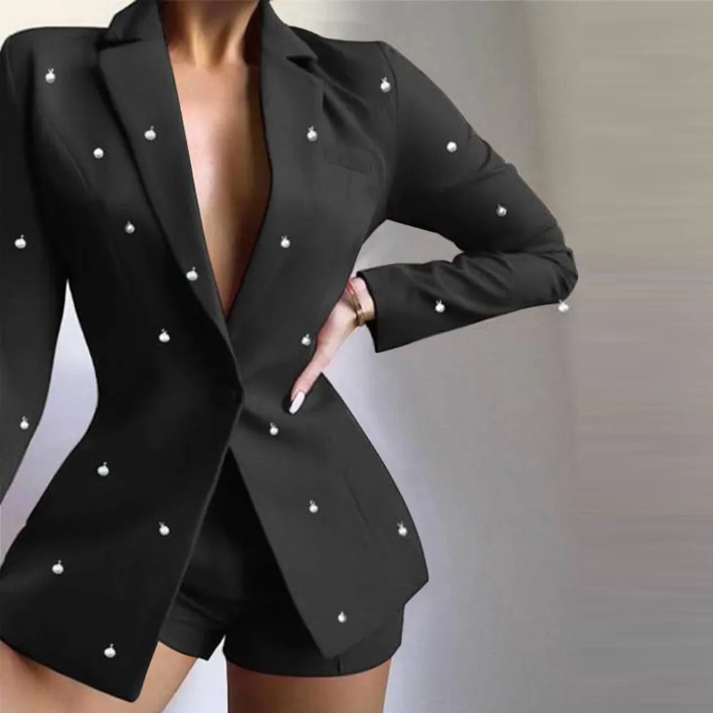 Y2K Women Blazer 2022  Sexy Printed Lapel Collar Button Up Blazer Casual Long Sleeve Coats Veste Femme Blazer Feminina