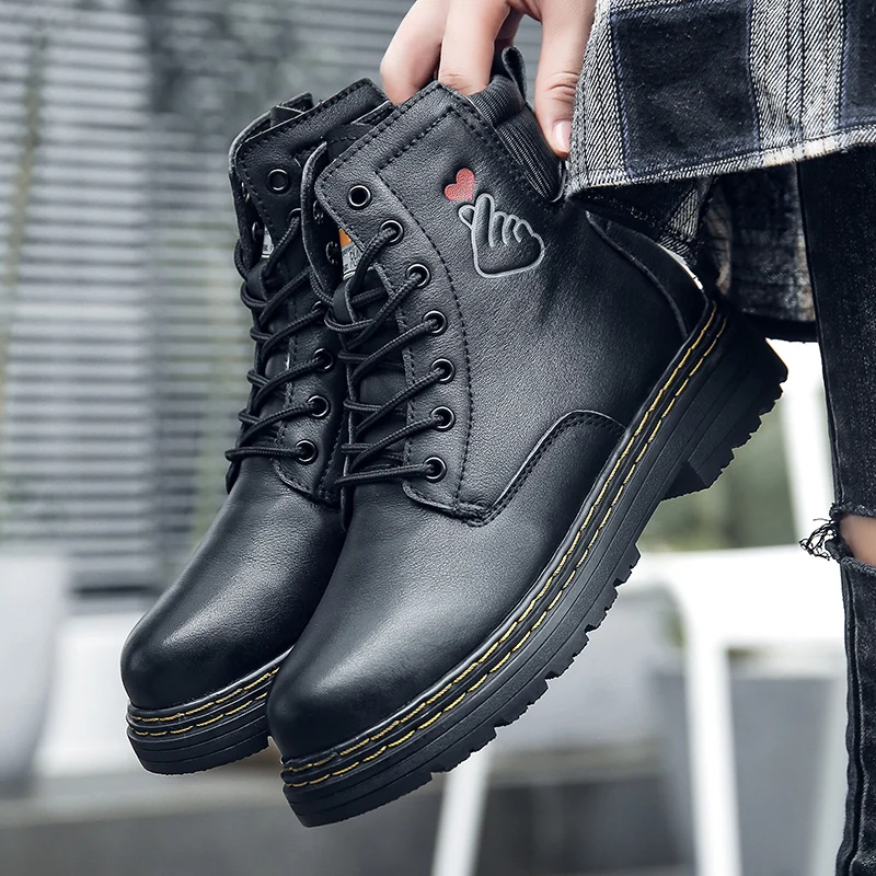 

Men's High Top Boots Comfortable Outdoor Work Platform Breathable Fashion Trendy All-match Round Toe Boots Spring Autumn Main