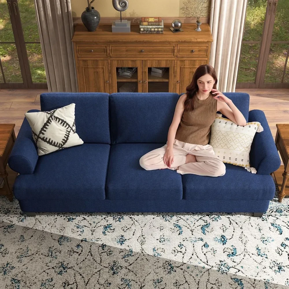 91-дюймовый диван с очень глубокими сиденьями большого размера 3-местный