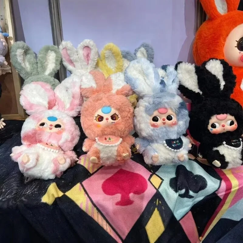 Новая оригинальная детская три слепых коробки Macaron маленький кроличий мех