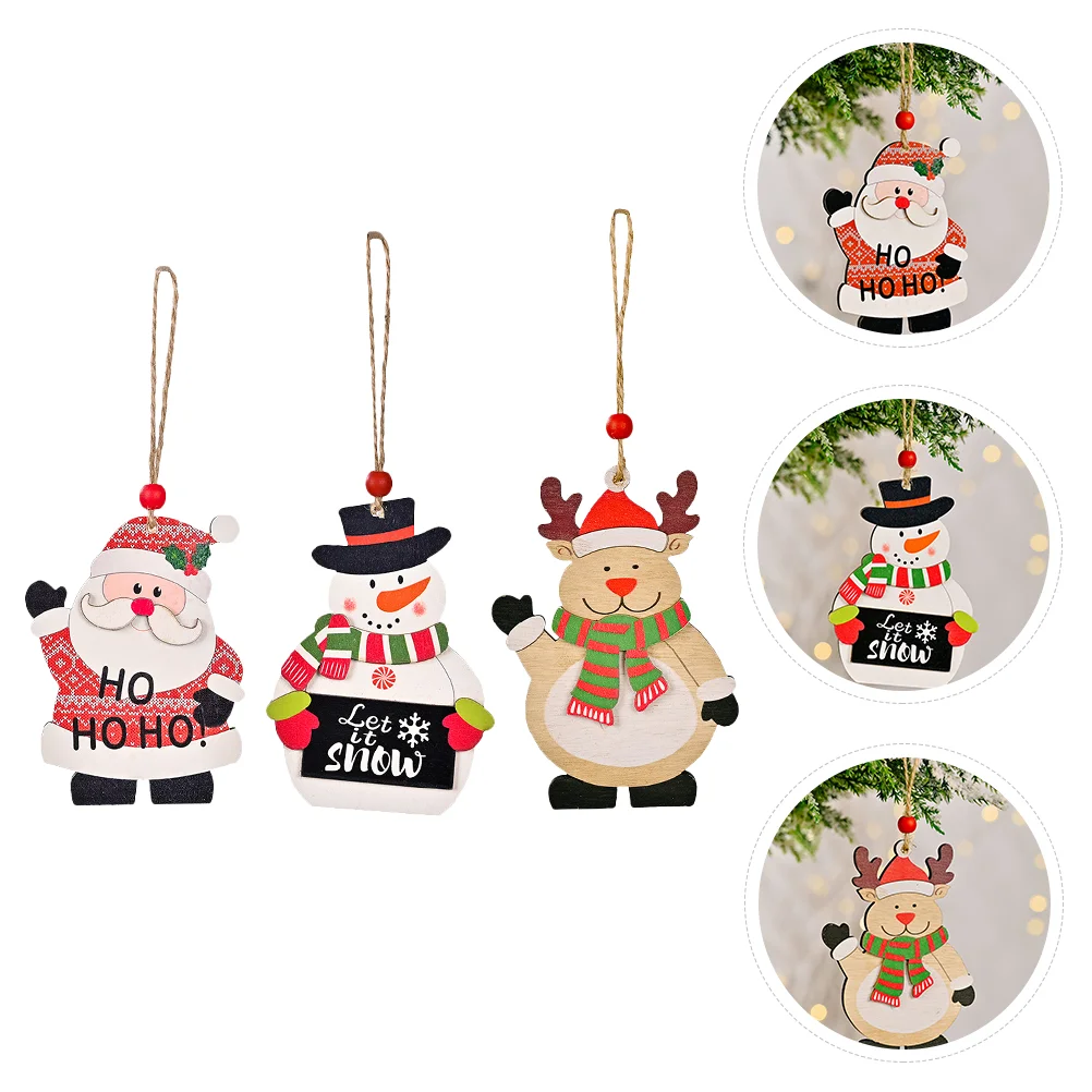 

3pcs Christmas Pendant Christmas Hanging Decoration Wall Hanging Decor
