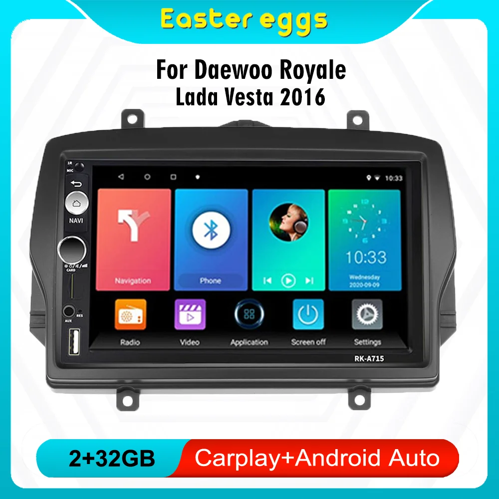 

Автомагнитола 2 Din для Daewoo Royale Lada Vesta 2016, 7 дюймов, мультимедийный плеер, GPS-навигация, Android, Авторадио, головное устройство