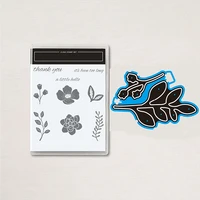 new arrival leaves metal cutting dies and clear stamps diy scrapbooking card stencils paper crafts making photo album decorative