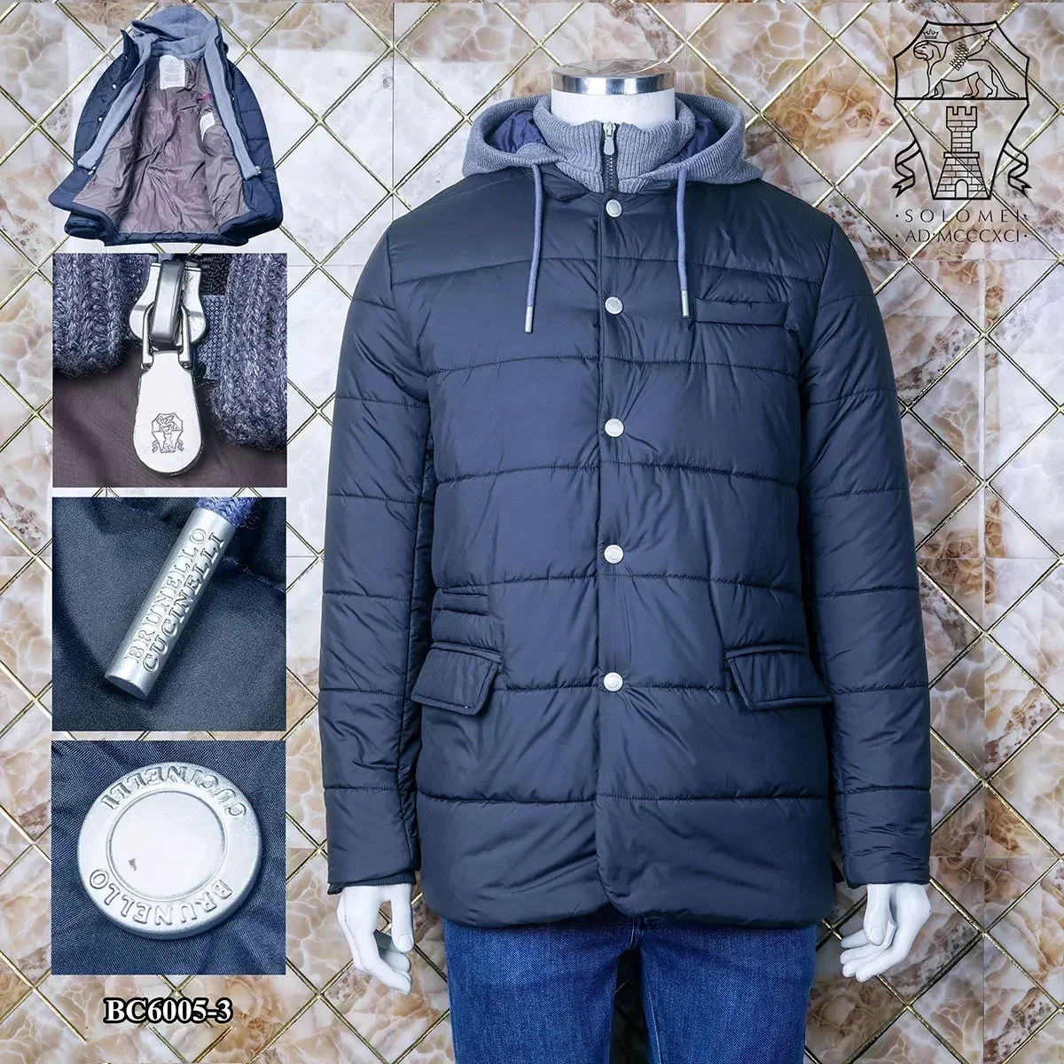 BILLIONAIRE OECHSLI толстая мужская куртка 2025 зима новинка хлопка сохраняющая тепло