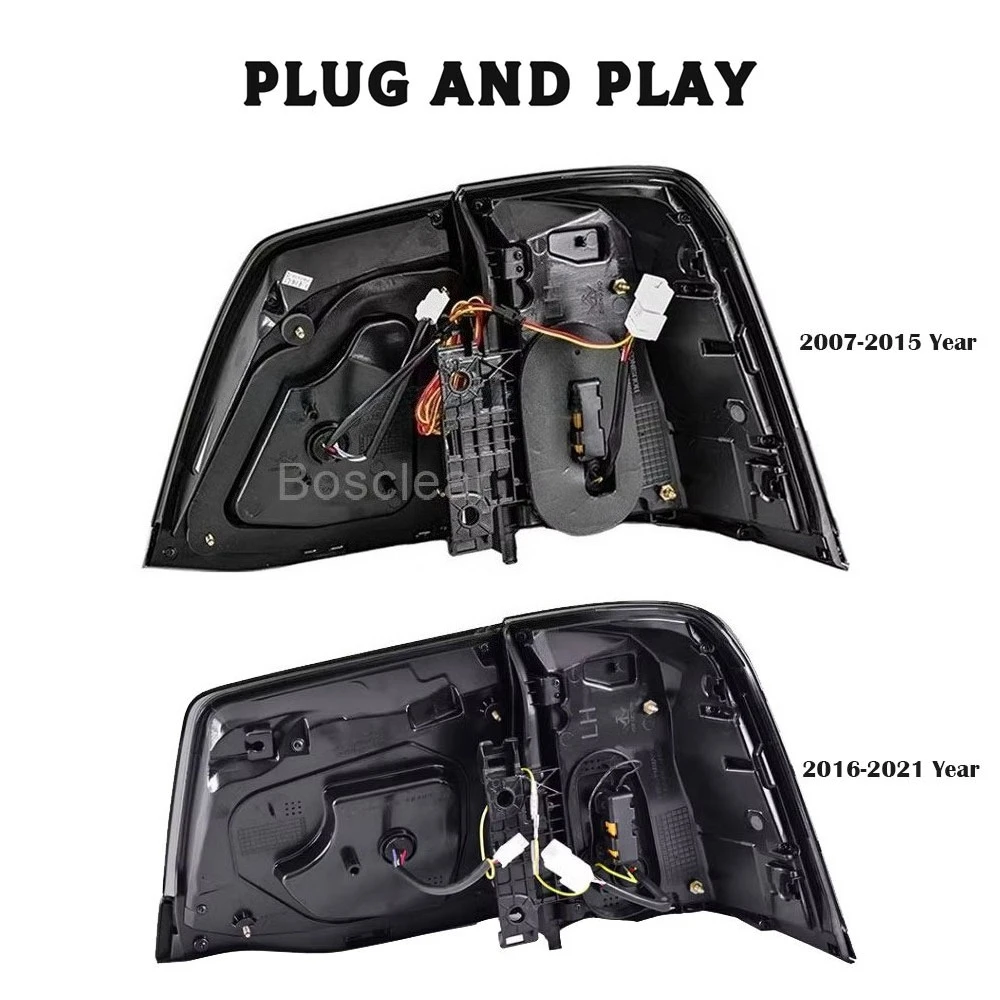 Фото Комплект из 4 светодиодных задних фонарей для Toyota Land Cruiser LC100 FJ200 LC200 2007-2021: стоп-сигналы, фонари заднего хода, Plug and Play №3
