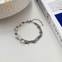 xiyanike vintage big circle beads link chain bracelets bangles for women girls new fashion trendy jewelry gift bracelet femme