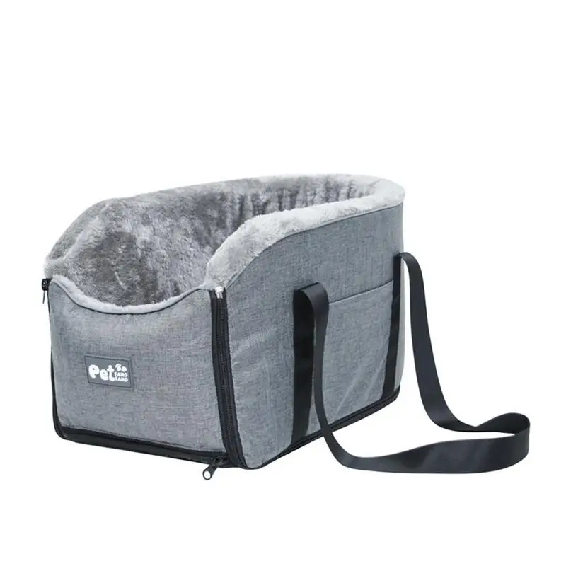

Dog Console Car Seat Comfortable Pet Booster Seat Bed Dog Booster Seat For Small Pets With Adjustable Straps For Most Car Deluxe