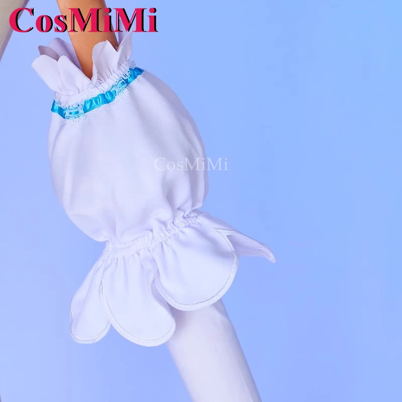 CosMiMi Game Arknights Eyjafjalla The Hvit Aska Косплей Костюм Милое Платье Горничной Карнавальная