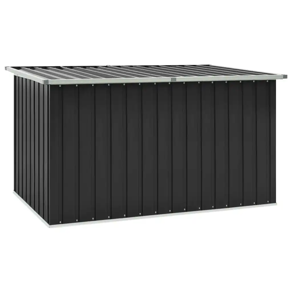 

Patio Storage Box, Galvanised steel & plastic Outdoor Storage Cabinet, Courtyard Decoration Anthracite 171x99x93 cm