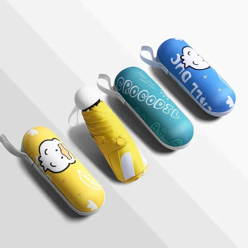 Мини-карманный Зонт С Защитой От Ультрафиолета Защита Солнца И Дождя Лобовое