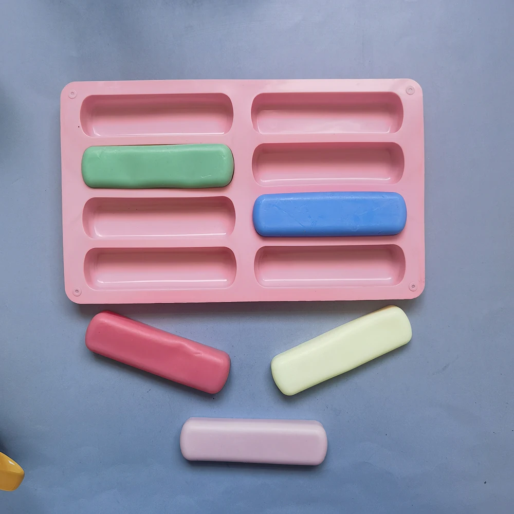 

8 Holes Finger Shaped Silicon Cookies Chocolate Jelly Candy Cake Bakeware Mold Pastry Bar Ice Block Mould Baking Tools