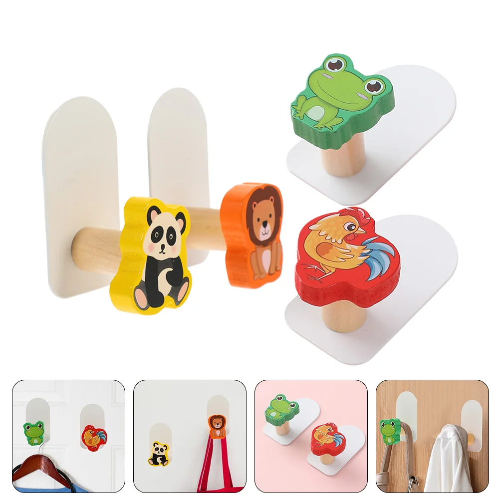 

Hooks Wall Hook Towel Coat Clothes Animal Mounted Room Hanger Hanging Bathroom Adhesive Hat Sticky Curtain Kitchen Jacket
